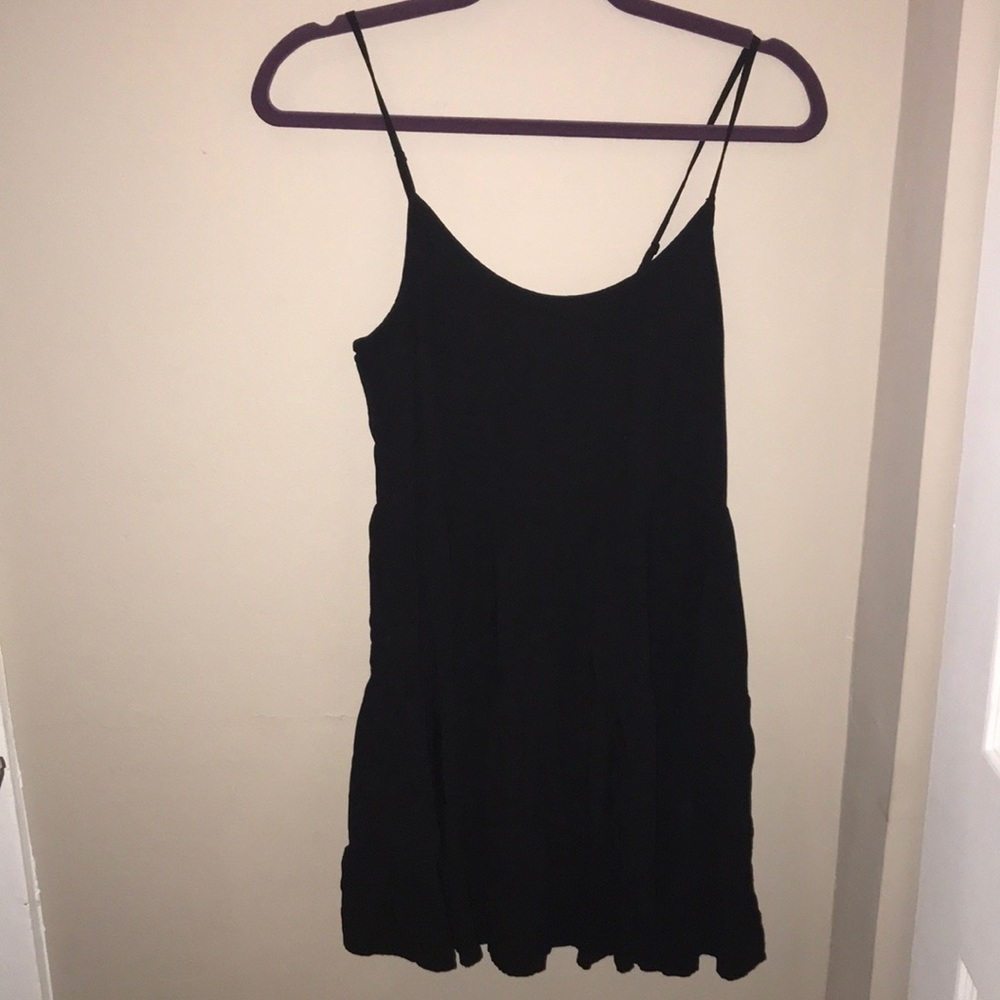 Black backless sun dress